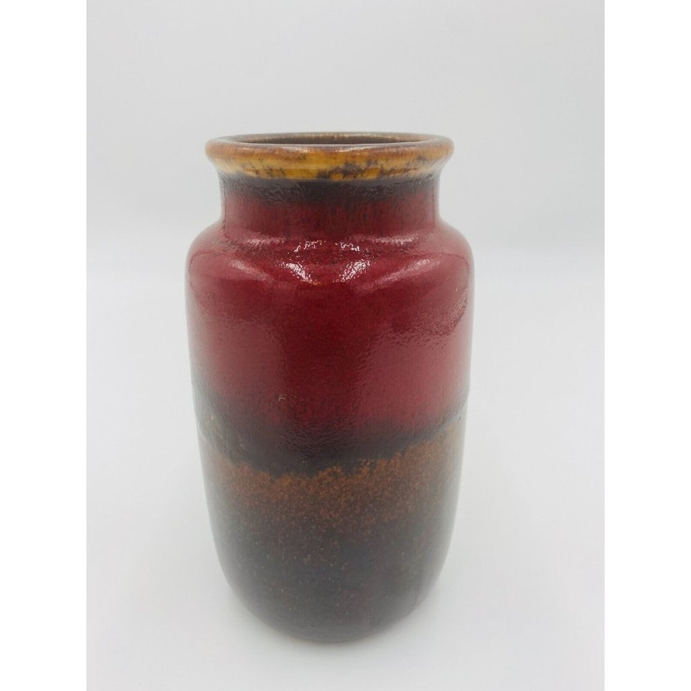 Vintage Scheurich 231-15 Vase West Germany Red/Brown Ceramics Pottery
